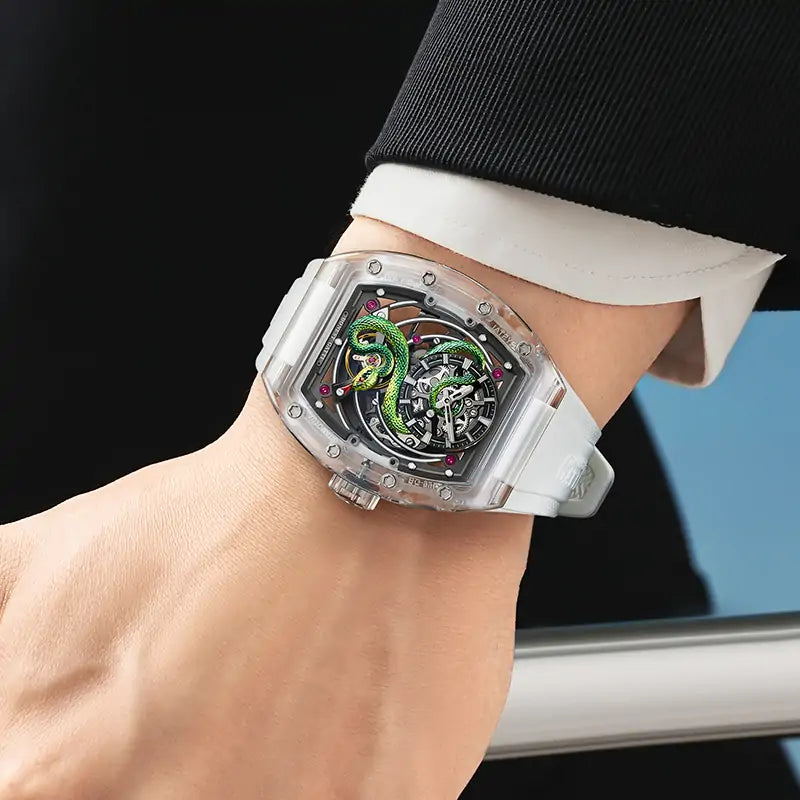 BG6004 Snake K9 Crystal Tourbillon