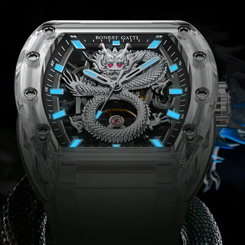 BG9980 K9 Crystal Tourbillon Dragon