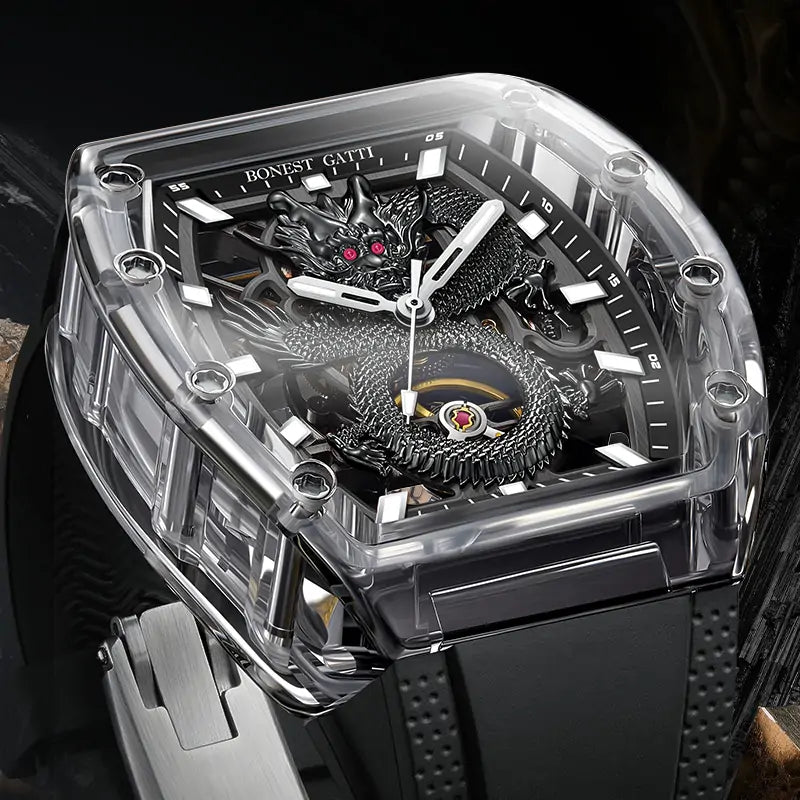 BG9980 K9 Crystal Tourbillon Dragon