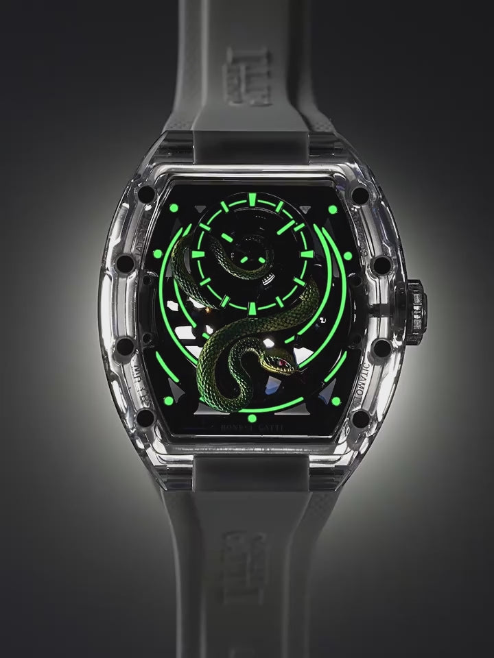 BG6004 Snake K9 Crystal Tourbillon
